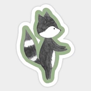 Raccoon Art Sticker